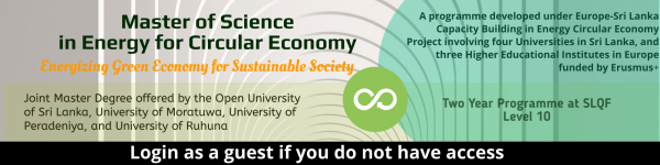 EUSL-Energy Master of Science in Energy For Circular Economy